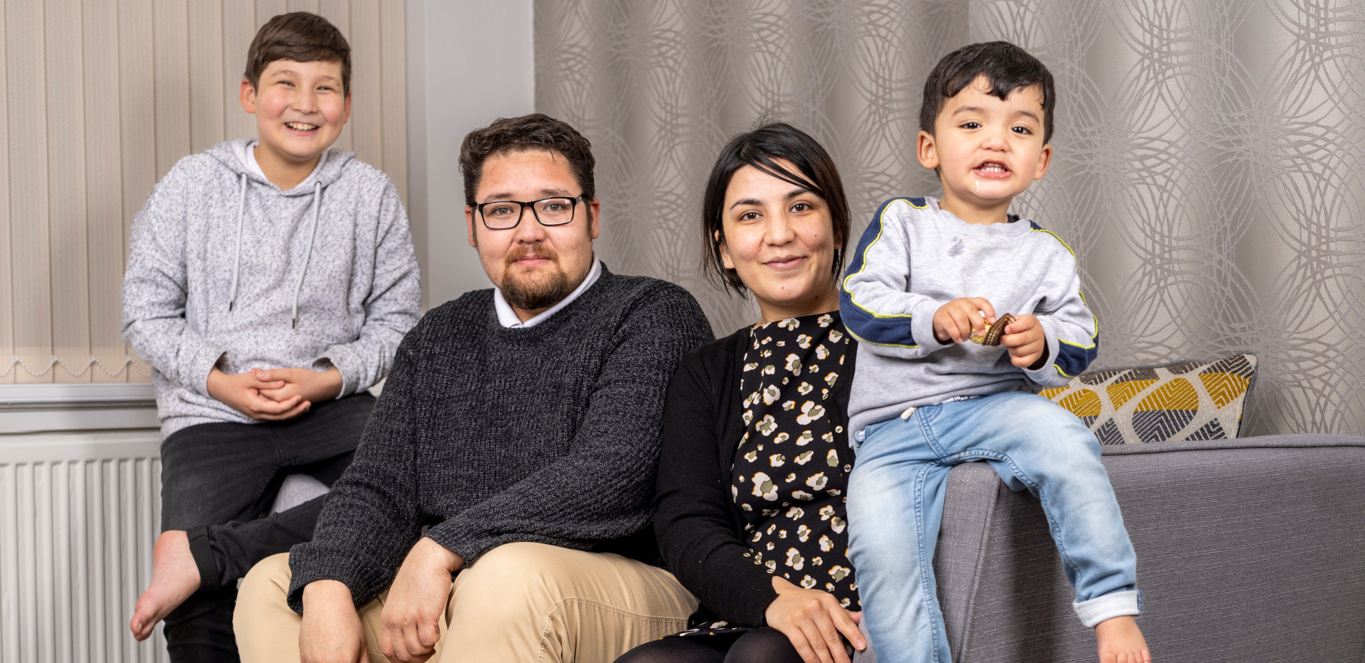 Hossain Saeedi and his family